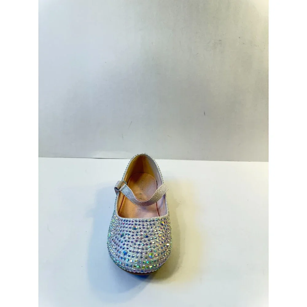 Kelly & Katie Kids Lil Elle Sparkle Rhinestone Toddler Ballet Flats US 10